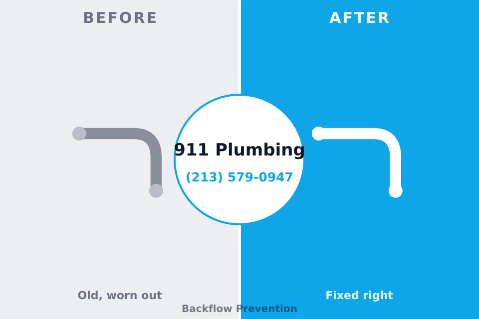 Before and after: plumbing repair Indian Hills, TX